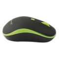 Mysz bezprzewodowa Techly 1600dpi optyczna czarno-zielona - 1406508