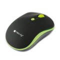 Mysz bezprzewodowa Techly 1600dpi optyczna czarno-zielona - 985403