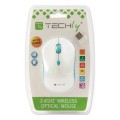 Mysz bezprzewodowa Techly 1600dpi optyczna biało-niebieska - 1406513
