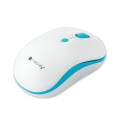 Mysz bezprzewodowa Techly 1600dpi optyczna biało-niebieska - 985404