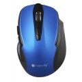 Mysz bezprzewodowa Techly 800/1200/1600dpi optyczna niebieska - 1406521