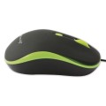 Mysz przewodowa Techly 1600dpi optyczna czarno-zielona - 1406529