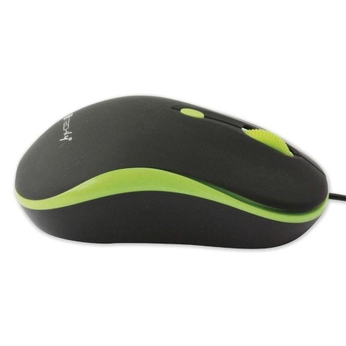 Mysz przewodowa Techly 1600dpi optyczna czarno-zielona - 1406529