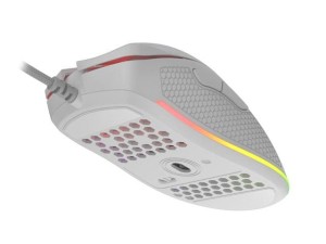Mysz przewodowa Genesis Krypton 550 optyczna Gaming 8000DPI RGB biała