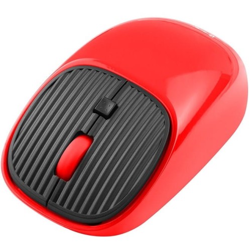 Mysz bezprzewodowa Tracer WAVE RF optyczna nano czerwona z akumulatorem - 1315193