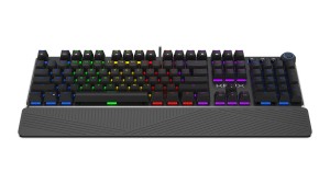 Klawiatura przewodowa KRUX Crato RGB Outemu Brown czarna