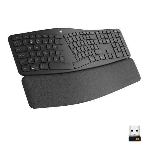 Klawiatura bezprzewodowa Logitech ERGO K860 czarna ergonomiczna - 1066260