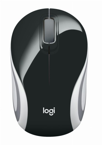 Mysz bezprzewodowa Logitech Mini Mouse M187 optyczna czarno-biała - 783574