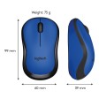 Mysz bezprzewodowa Logitech M220 Silent optyczna niebieska - 1067112