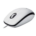 Mysz przewodowa Logitech M100 optyczna biało-czarna - 1066813