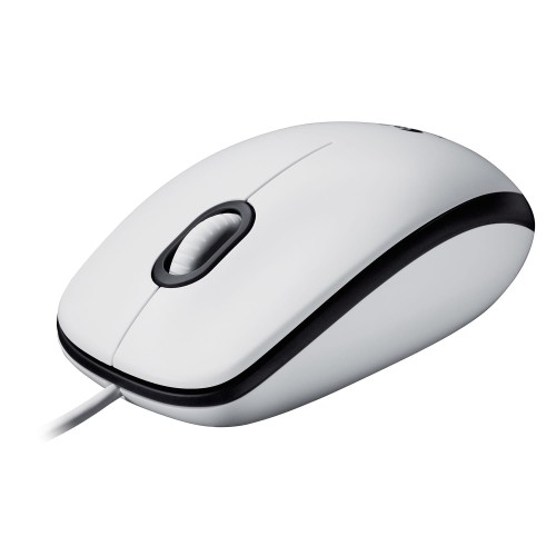 Mysz przewodowa Logitech M100 optyczna biało-czarna - 1066813