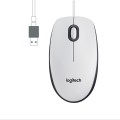 Mysz przewodowa Logitech M100 optyczna biało-czarna - 1066815
