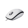 Mysz przewodowa Logitech M100 optyczna biało-czarna - 1066816