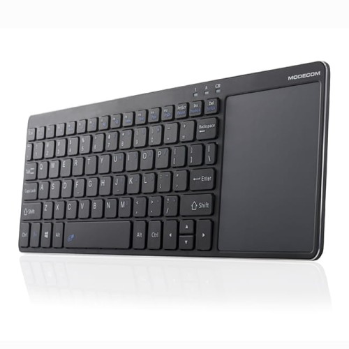Klawiatura bezprzewodowa Modecom MC-TPK1 z touchpadem czarna - 928901