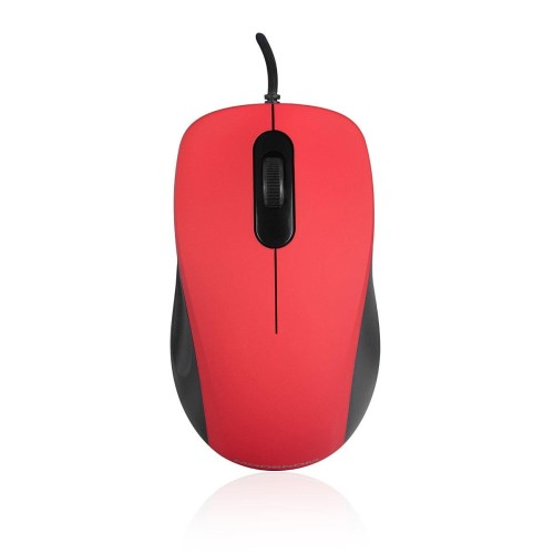 Mysz przewodowa Modecom MC-M10 optyczna czerwona - 784074