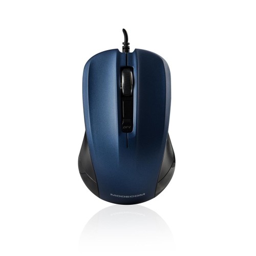Mysz przewodowa Modecom M9.1 optyczna czarno-niebieska - 878317
