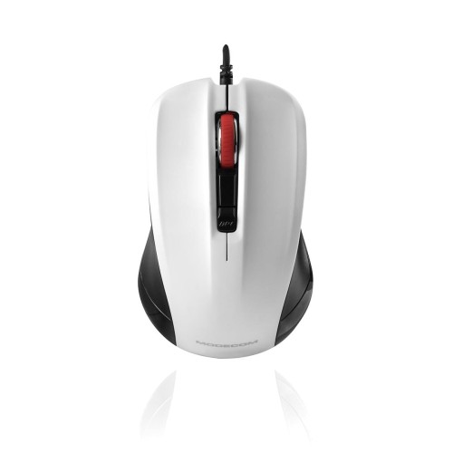 Mysz przewodowa Modecom M9.1 optyczna czarno-biała - 783788