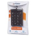 Klawiatura numeryczna Manhattan USB 18 klawiszy - 1405052