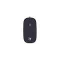 Mysz przewodowa Manhattan slim Optyczna 1000dpi czarna - 1405083