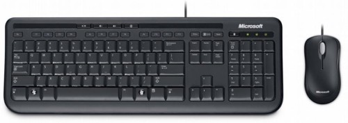 Zestaw przewodowy klawiatura + mysz Microsoft Wired Desktop 600 (APB-00013) Czarny - 860153
