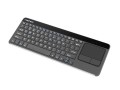 Klawiatura bezprzewodowa Natec Turbot do Smart TV, Slim, 2.4GHz, TouchPad, X-Scissors - 1066178