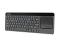 Klawiatura bezprzewodowa Natec Turbot do Smart TV, Slim, 2.4GHz, TouchPad, X-Scissors - 1066179