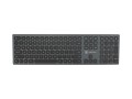 Klawiatura bezprzewodowa Natec Dolphin Slim Bluetooth + 2.4GHz, X-Scissors aluminium - 1066171