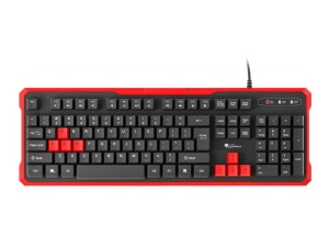 Klawiatura przewodowa Genesis Rhod 110 Gaming czarno-czerwona