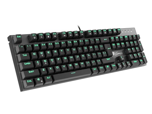 Klawiatura przewodowa Genesis Thor 300 Gaming zielone podświetlenie czarna - 699718