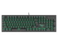 Klawiatura przewodowa Genesis Thor 300 Gaming zielone podświetlenie czarna - 1405311
