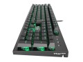 Klawiatura przewodowa Genesis Thor 300 Gaming zielone podświetlenie czarna - 1405313