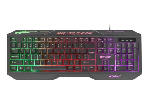 Klawiatura przewodowa Fury Hellfire 2 Gaming podświetlana czarna - 699723