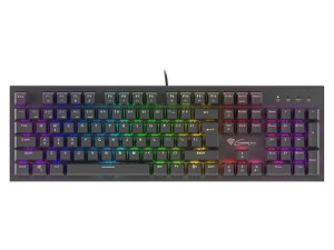 Klawiatura przewodowa Genesis Thor 300 Gaming podświetlenie RGB Outemu Red czarna
