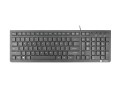 Klawiatura przewodowa Natec Discus 2 multimedialna slim USB czarna - 1066149