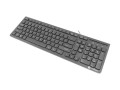 Klawiatura przewodowa Natec Discus 2 multimedialna slim USB czarna - 1066152