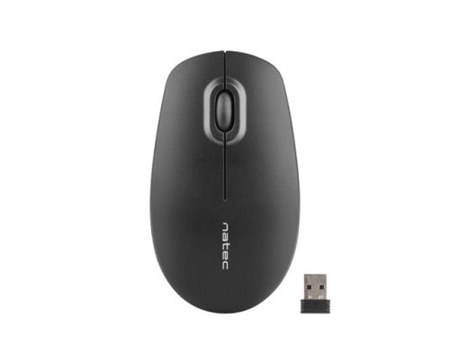 Mysz bezprzewodowa Natec Merlin nano optyczna 2.4GHz 1600 DPI czarna - 699746