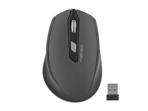 Mysz bezprzewodowa Natec Robin optyczna 1600 DPI czarna - 1067421