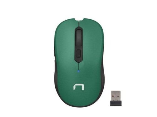 Mysz bezprzewodowa Natec Robin optyczna 1600 DPI zielona - 784057