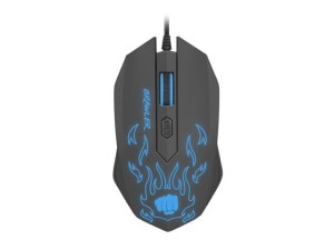 Mysz przewodowa Fury Brawler optyczna Gaming 1600 DPI czarna
