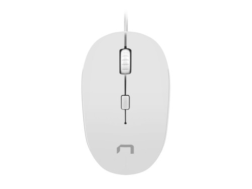 Mysz przewodowa Natec Sparrow optyczna 1200 DPI biała - 1151660