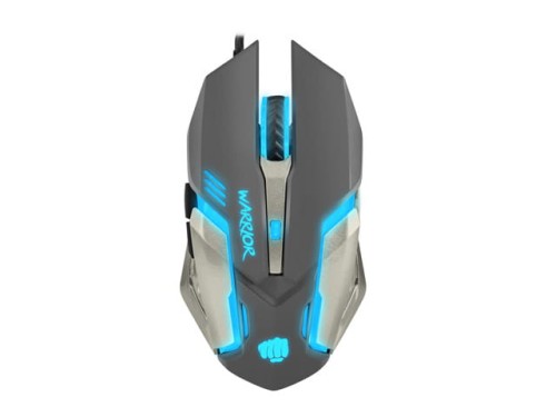 Mysz przewodowa Fury Warrior optyczna Gaming 3200 DPI czarno-biała - 1067171