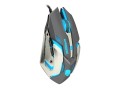 Mysz przewodowa Fury Warrior optyczna Gaming 3200 DPI czarno-biała - 1067172