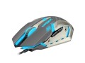 Mysz przewodowa Fury Warrior optyczna Gaming 3200 DPI czarno-biała - 1067169