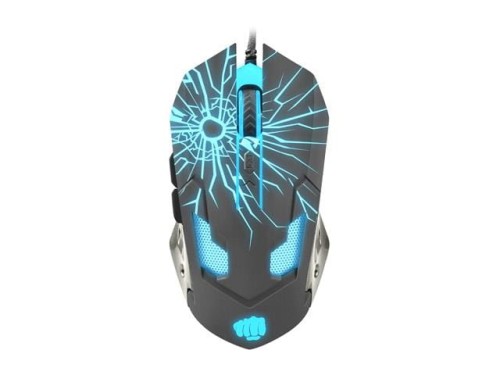 Mysz przewodowa Fury Gladiator optyczna Gaming 3200 DPI podświetlana czarno-niebieska - 783776
