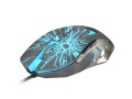 Mysz przewodowa Fury Gladiator optyczna Gaming 3200 DPI podświetlana czarno-niebieska - 783777