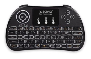 Klawiatura bezprzewodowa Savio KW-02 do TV Box, Smart TV, PS3, XBOX360, PC, podświetlana