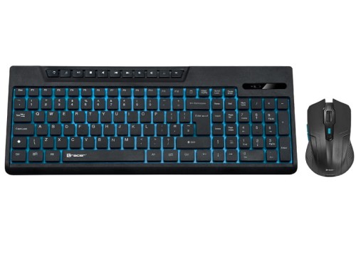 Zestaw bezprzewodowy klawiatura + mysz Tracer Islander RF czarny - 929045