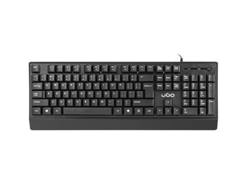 Klawiatura przewodowa UGO Askja K200 multimedialna USB czarna - 1066114