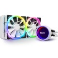 Chłodzenie wodne NZXT Kraken X53 White 240mm RGB podświetlane wentylatory i pompa - 1123323
