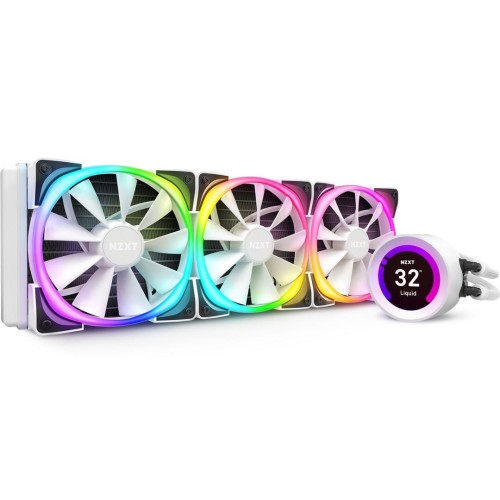 Chłodzenie wodne NZXT Kraken Z73 white 360mm LCD podświetlane wentylatory i pompa - 1149046